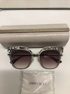 Occhiali da sole Jimmy Choo nuovi bordeaux ROSY/S 5RL Fw 51 20 140 - Foto 1 di 11