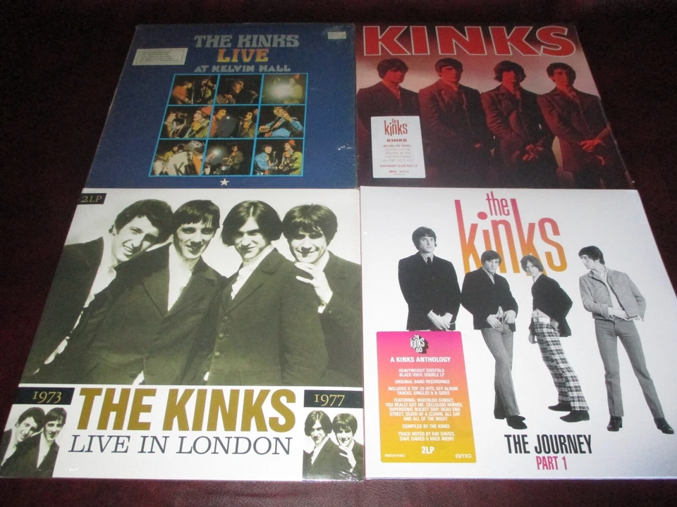 KINKS VERIFIED LIVE LONDON 1973-77 RARE GATEFOLD 2 LPS +BONUS LIVE S/T HITS SET - Image 1 of 1