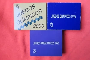ESPAÑA 1996/00 - LOTE de TRES MONEDAS de PLATA 1000 Pts. OLIMPIADAS - Bild 1 von 8
