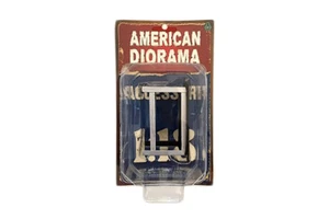 SILVER & BLACK WORK BENCH AMERICAN DIORAMA 1:18 4" Accessory - Picture 1 of 2