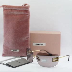 Neu MIU MIU MU54YS 5AK06I Sonnenbrille gold/helllila braun 80-14-110 - Bild 1 von 6