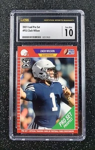 Zach Wilson 2021 Leaf Pro Set XRC Rookie PS5 CSG 10 Jets - Picture 1 of 2