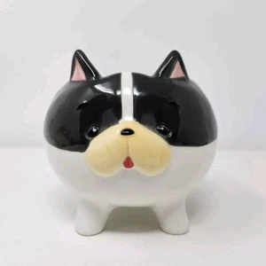 Flower Pot Puppy French BullDog for Succulent plant ceramic planter 4” tall - Picture 1 of 9