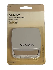 Almay Clear Complexion Pressed Powder BlemisHeal Technology, 100 Light - Picture 1 of 3
