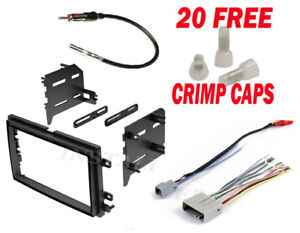 FORD COMPLETE CAR STEREO DASH INSTAL KIT + FACTORY AMP WIRE HARNESS & ANTENNA AD