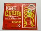 1966 Nestle Keen Chiller Pack orange w/ trading card MONSTER vintage drink mix