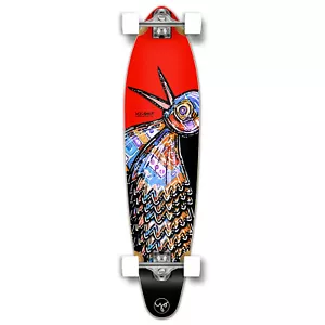 Yocaher Kicktail Longboard Complete - The Bird Red - Picture 1 of 4