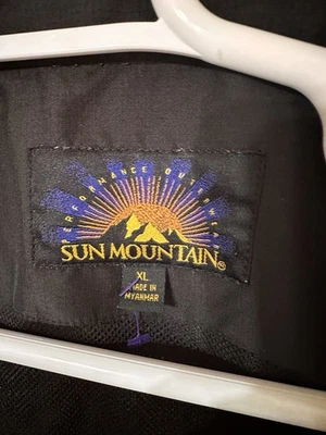 Chaqueta Sun Mountain Rainflex Para Hombre XL Negra Impermeable Elastizada Golf 1/4 Cremallera Foto 1 de 4