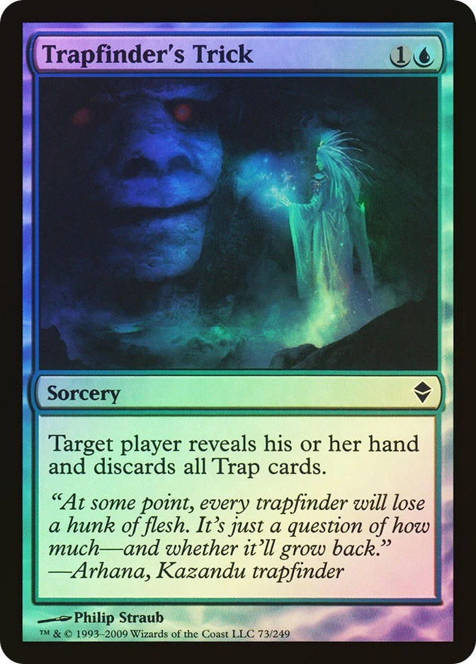MTG FOIL Trapfinder's Trick  - Zendikar #073 - Image 1 of 1