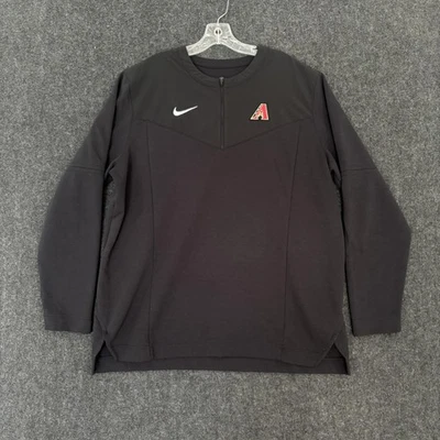 Arizona Diamondbacks Pullover Men's XL Black 1/4 Zip MLB Baseball Nike Dri Fit - Image 1 of 4