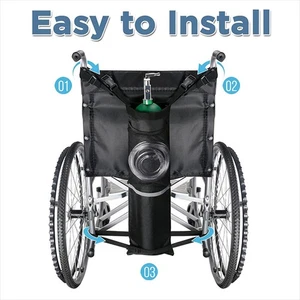 1PCS Oxygen Tank Holder Wheelchair Hanging Bags Oxygen Cylinder Bag For Hospital - Picture 1 of 14