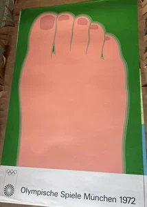 Tom Wesselmann (Edition 2) 1972 VTG Olympic Poster of Pop Art Foot for Munich - Picture 1 of 4