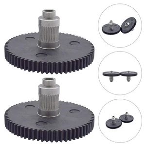 2 Pcs 3D Printer Gear Gears Kit 66 Tooth Extrusion Printers Part - Afbeelding 1 van 12
