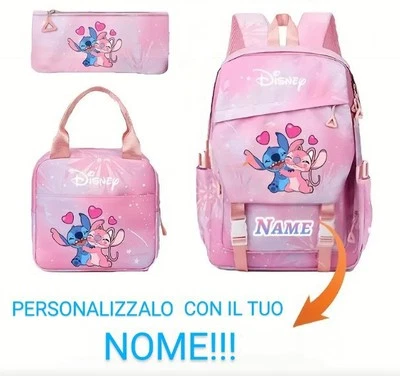 Zaino Personalizzabile Stitch Tre Pezzi - Immagine 1 di 4