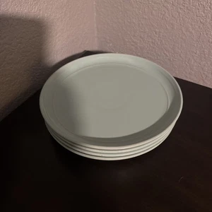 4er Set 10 Strawberry Street Aqua Türkis Türkis Türkis Mittagessen Salat Teller 8-3/8" - Bild 1 von 6