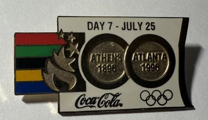 OLYMPICS -- ATHENS 1896 / ATLANTA 1996 -- DAY 7 - JULY 25 -- COCA-COLA PIN - Picture 1 of 2
