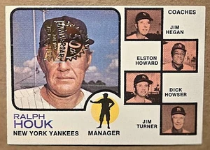 2022 Topps Heritage 50th Anniv Buyback Insert 1973 Topps #116 Ralph Houk Yankees - Bild 1 von 5