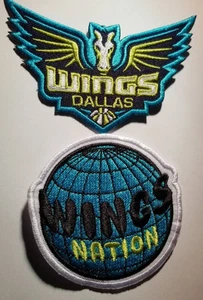 Dallas Wings Embroidered Patch 2 pc. roughly 3" or so - Picture 1 of 2