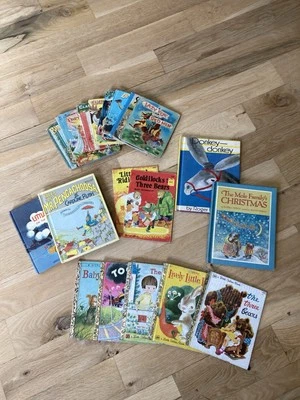 VINTAGE LOT of 19 Children's Variety Picture Books, Golden Books Foto 1 de 4