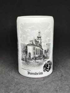 Taza de porcelana negra/blanca iglesia barroca Frankfurt Alemania L Kaiser - Imagen 1 de 8