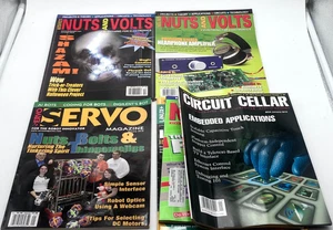 11 Computer Magazines, Nuts and Volts, Servo, Network, Linux+, Circuit Cellar - Picture 1 of 3
