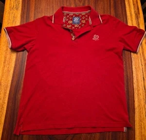 Fergana Mens polo shirt Red styled in Italy XL - Picture 1 of 7