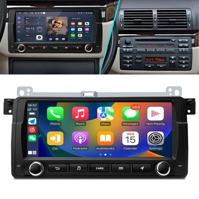 Android 13 Apple Carplay Autoradio GPS RDS WiFi Für BMW 3er E46 M3 Rover 75 MGZT - Bild 1 von 4