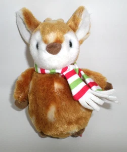 Douglas Kuscheltier Holiday Delight Rehkitz Plüsch braun & weiß 6 Zoll Urlaub Schal - Bild 1 von 6