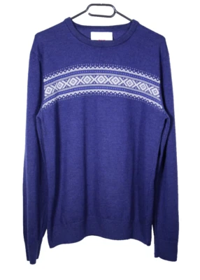 DALE OF NORWAY unisex Light Navy blue JUMPER | Size womens M | 100% Merino wool - Image 1 of 4