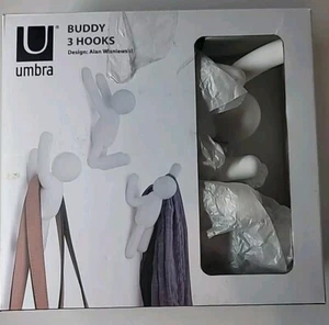 Umbra Buddy Decorative Wall Mounted Hooks for Hanging Coats, Scarves, Bags, Purs - Picture 1 of 2