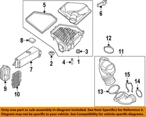 BMW OEM 11-24 230i xDrive Moteur Admission d'air - Nettoyeur d'air Assy Buffer 13717603399 - Photo 1/1