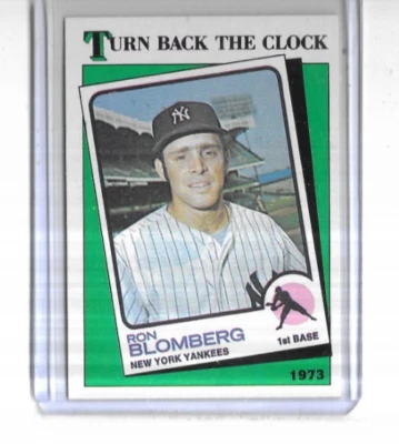 1988 Topps #663 Ron Blomberg New York Yankees Turn Back The Clock - Image 1 of 2