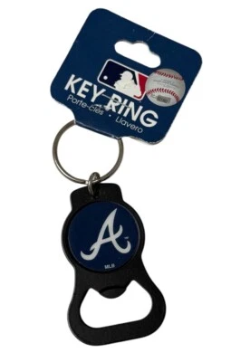 NEW Atlanta Braves Key Ring Keychain Bottle Opener Officially Licensed MLB Metal - Image 1 of 4