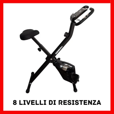 Cyclette pieghevole professionale da camera ciclette richiudibile SALVASPAZIO - Immagine 1 di 4