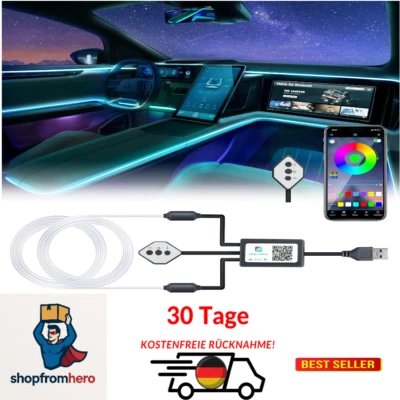 led interior lighting car 5 v 5050 rgb ambient lighting car 4 m, led strip ca... - Bild 1 von 4