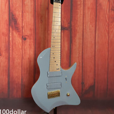 8-String Tosin Abasi Blue Electric Guitar Maple Fretboard Fanned Fret 24 Frets for sale