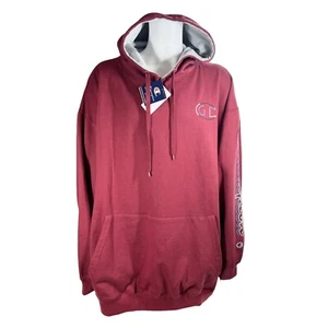 Sudadera con capucha Champion para hombre 4XL Borgoña sudadera con capucha bolsillo canguro - Imagen 1 de 21