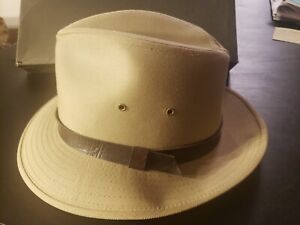 Vintage Men's Champ Brand Fedora 1940's Hat Size Small 7/8 In Original Box