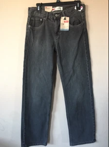 NEW BOYS LEVIS ORIGINAL 550 RELAXED FIT GRAY JEANS DENIM PANTS YOUTH SIZE 16 - Picture 1 of 1