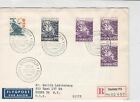 sweden 1965 stamps cover ref 19557