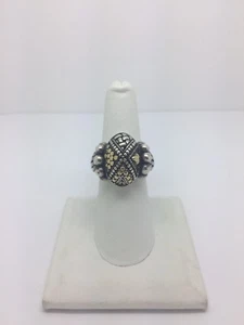 John Hardy Sterling & 18k Gold Multi Design Ring - Picture 1 of 8