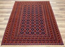 Super Fine Hand made Afghan Tribal Kilim rug 100% Wool - 194 x 152cm (6'4" x 5')