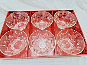 Royal Crystal Rock. RCR. Laurus Leaf. Italian Lead Crystal Glass Fruit Dish x6 - Picture 1 of 5