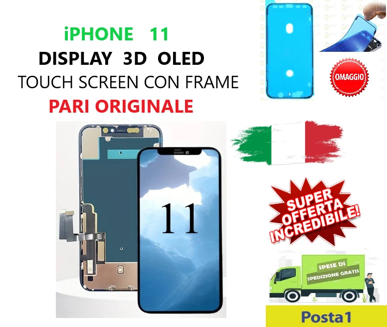 DISPLAY LCD TOUCHSCREEN XIAOMI REDMI A1 / A1 PLUS VETRO PARI ORIGINALE