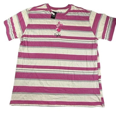 迪士尼小熊维尼小猪条纹 T 恤 BoxLunch 限定  — 第 1/4 张图片