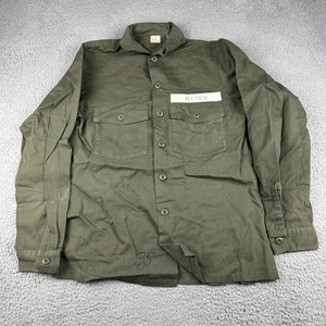Vintage Military US Army Utility Shirt Mens 15.5x35 OG-507 80s Fatigue - Picture 1 of 10