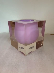 Jonathan Adler Bel Air Acrylic Vase Purple - Chic Modern Designer Home Decor - Picture 1 of 6