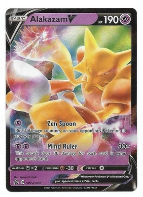 Alakazam V SWSH083 SWSH: Sword & Shield Promo Cards Holo Pokemon TCG - NM - Image 1 of 2