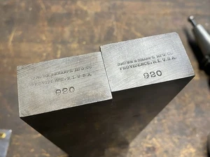 Brown & Sharpe 920 Parallel Set 1-1/4” x 2” Machinist Parallels 12” - Picture 1 of 12