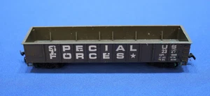 Góndola de tren de carga modelo a escala TYCO HO GI Joe fuerzas especiales SIN caja - Imagen 1 de 2
